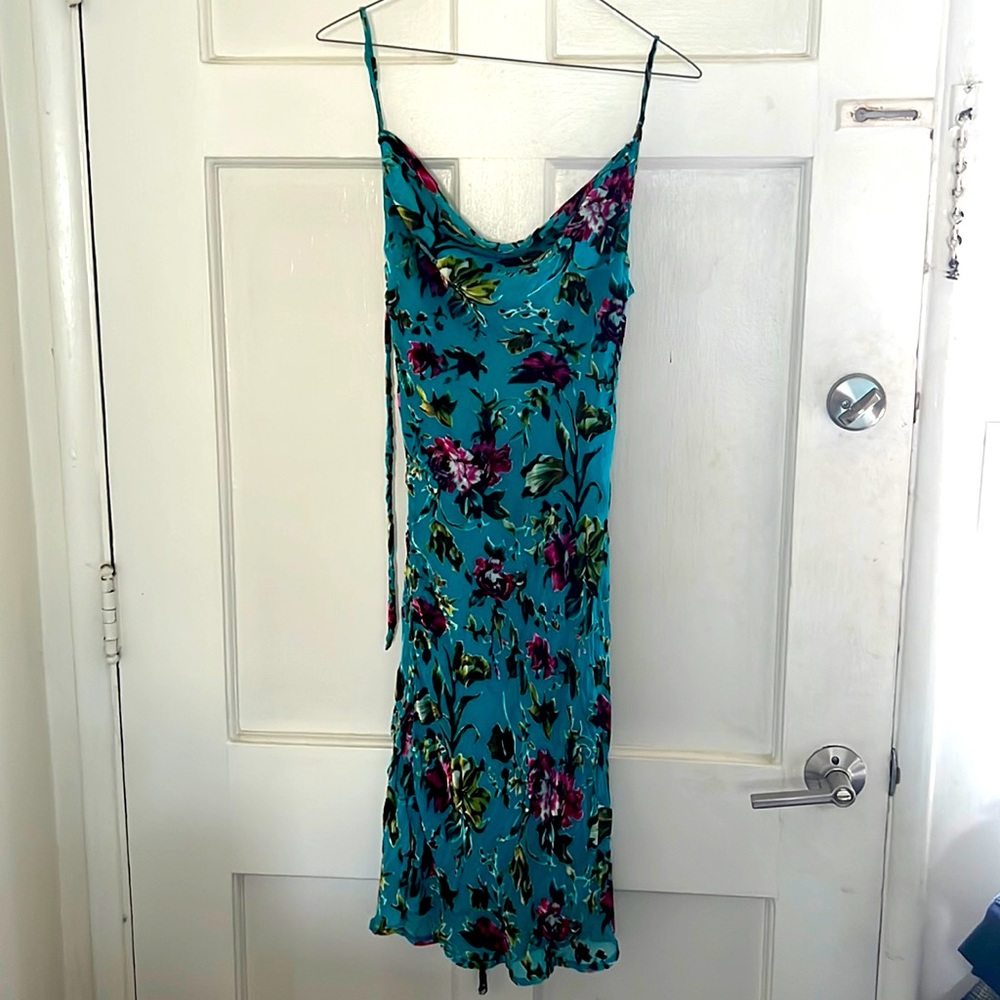 Rat and Boa turquoise flower dress